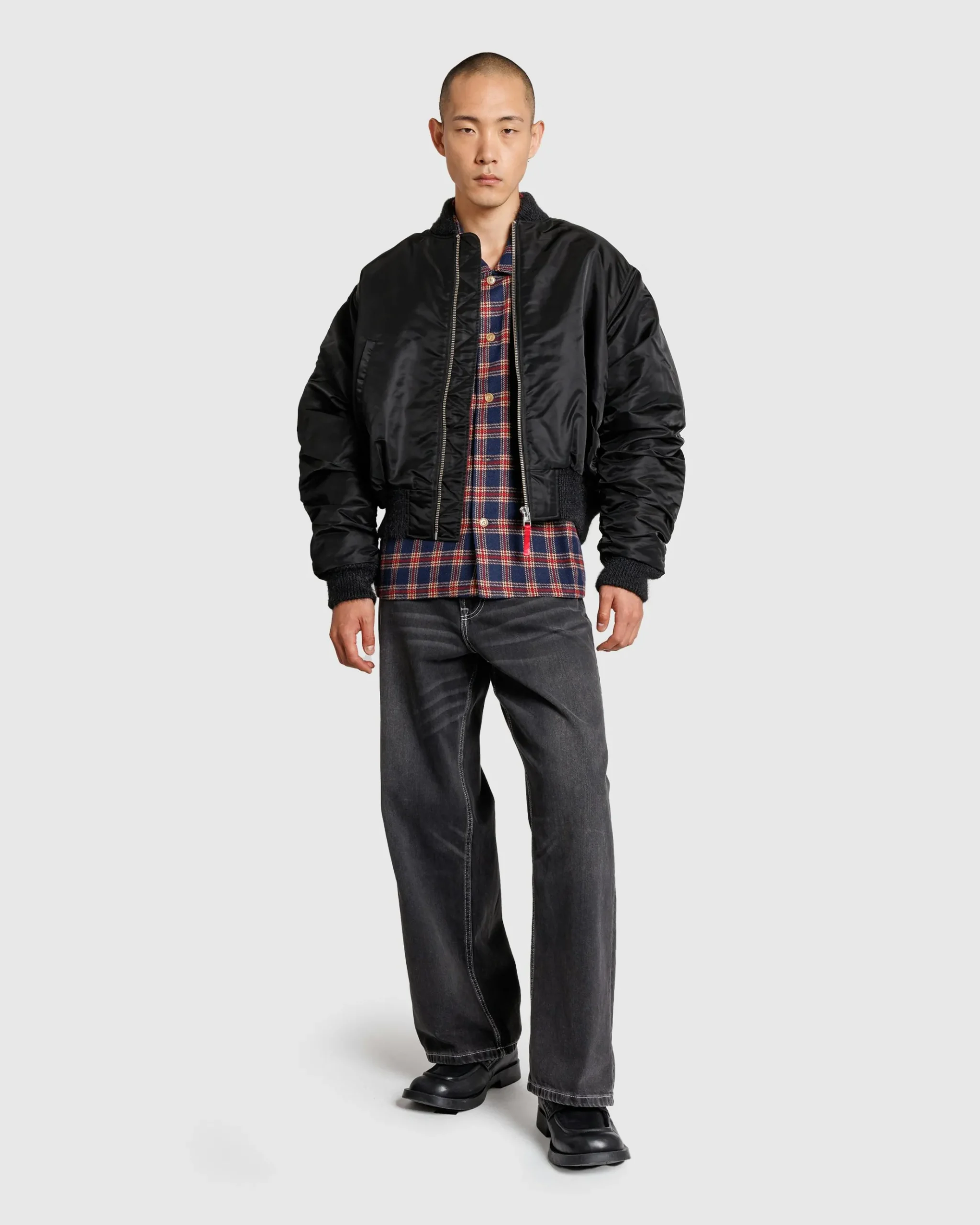 Cheap Stockholm Surfboard Club Nylon Bomber Jacket black