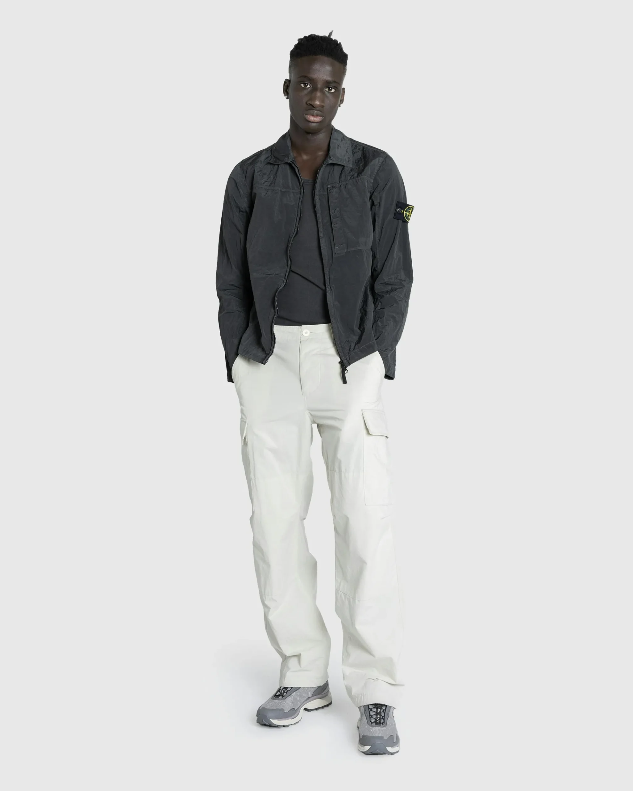 Best Sale Stone Island Nylon Metal Overshirt Lead Grey leadgrey