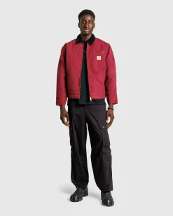 Shop Carhartt WIP OG Detroit Jacket Malbec / Black /aged canvas