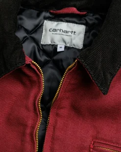 Shop Carhartt WIP OG Detroit Jacket Malbec / Black /aged canvas