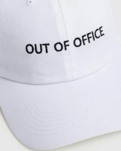 Cheap HO HO COCO Out Of Office Hat White/Black whitexblack