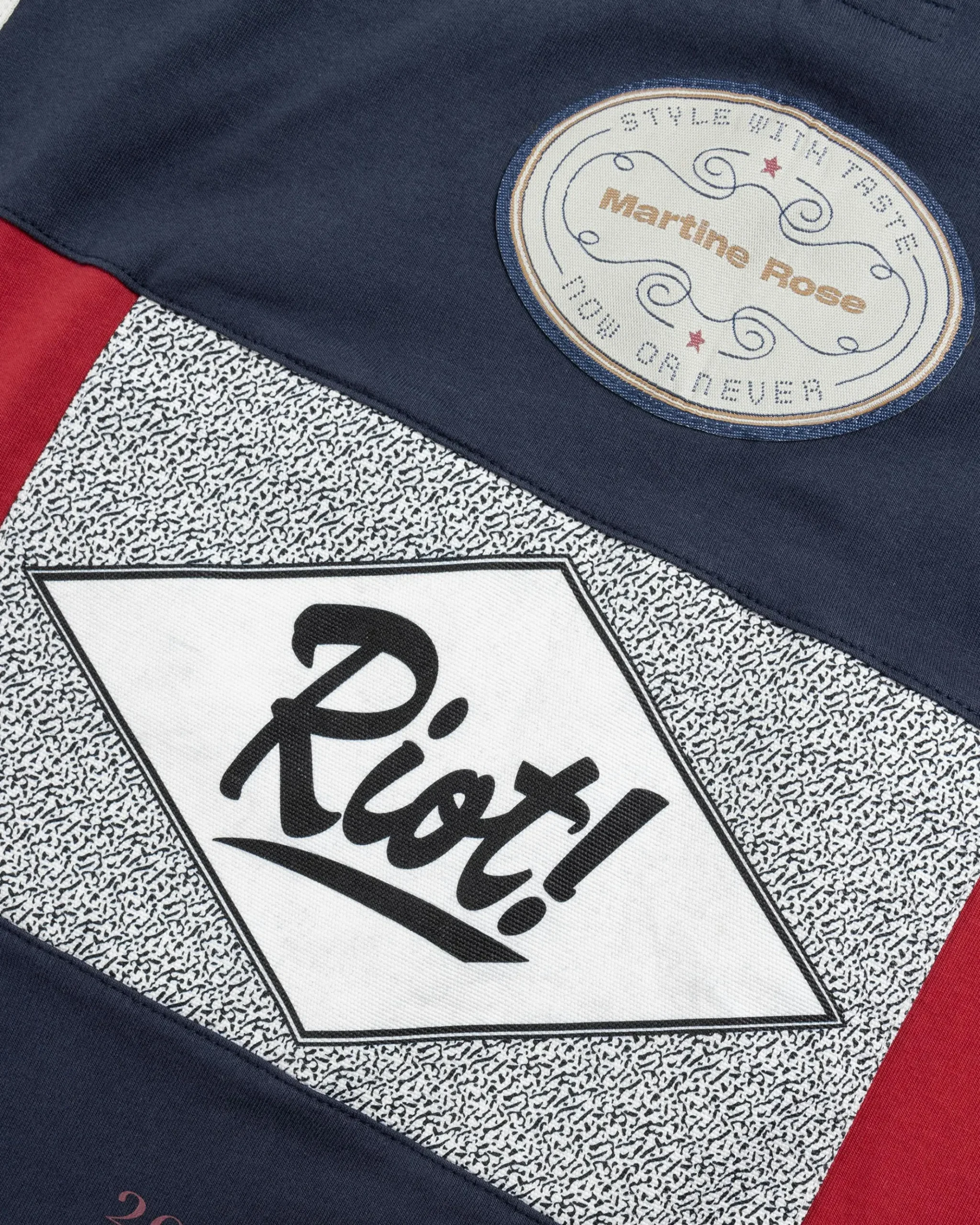 Flash Sale Martine Rose Oversized Paneled Polo blue