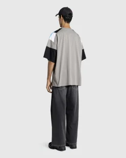 Shop Martine Rose Oversized Paneled T-Shirt grey