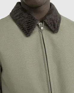 Shop Meta Campania Collective Owen Zip-Up Jacket Weimaraner Grey weimaranergrey
