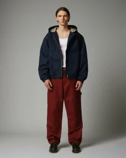 Flash Sale Highsnobiety HS05 Oxford Canvas Carpenter Trousers Red unavailable