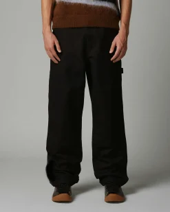 New Highsnobiety HS05 Oxford Canvas Carpenter Trousers Black unavailable