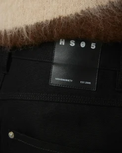 New Highsnobiety HS05 Oxford Canvas Carpenter Trousers Black unavailable