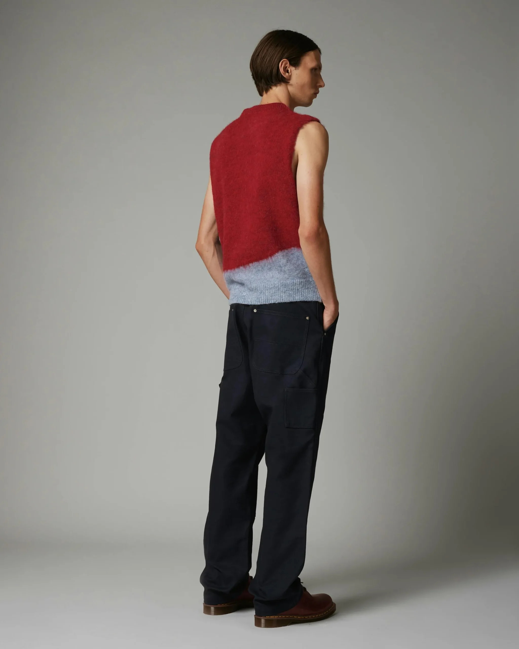 Discount Highsnobiety HS05 Oxford Canvas Carpenter Trousers Navy unavailable