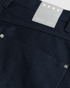 Discount Highsnobiety HS05 Oxford Canvas Carpenter Trousers Navy unavailable