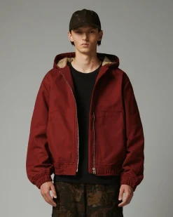 Hot Highsnobiety HS05 Oxford Canvas Insulated Jacket red