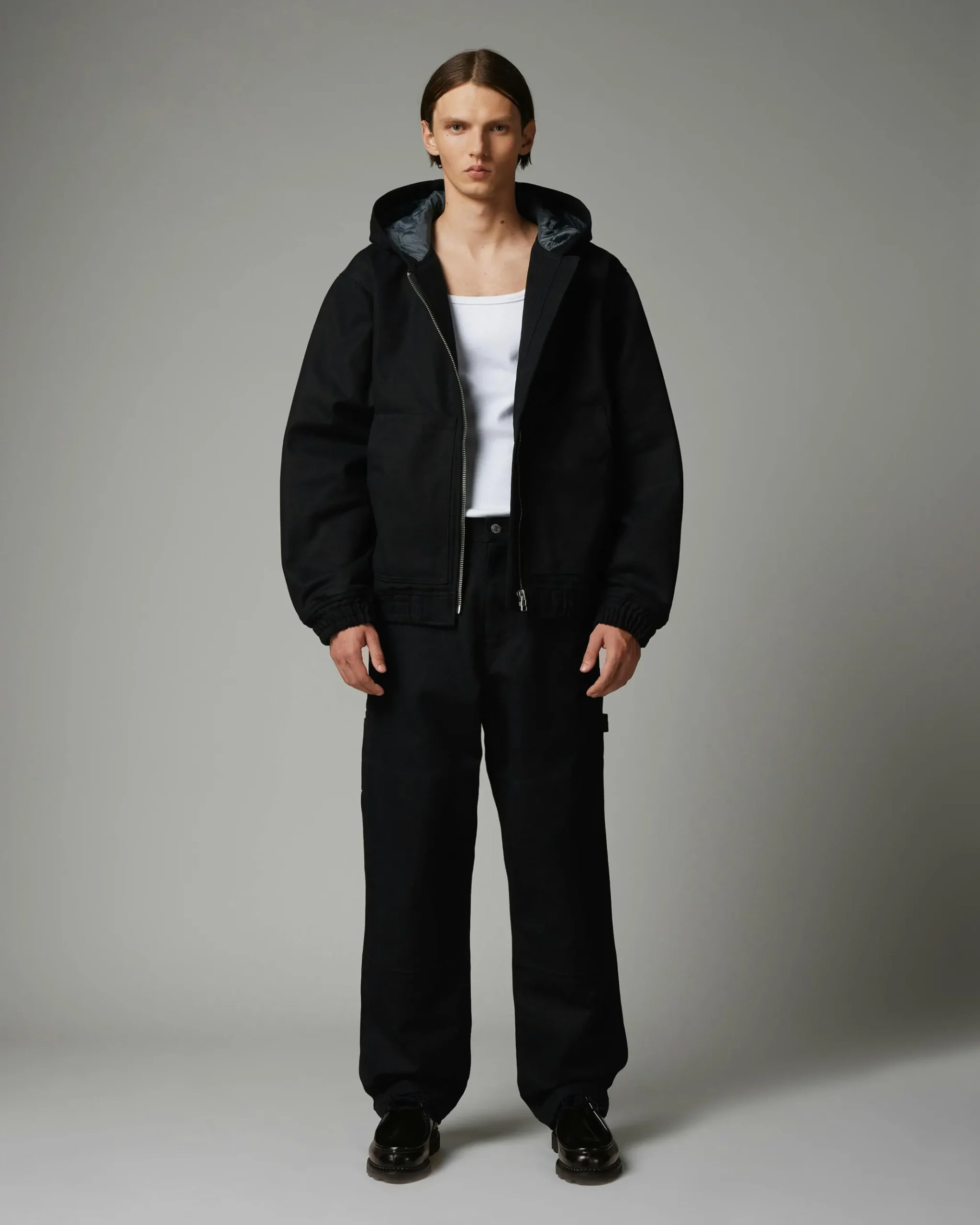 Flash Sale Highsnobiety HS05 Oxford Canvas Insulated Jacket Black unavailable