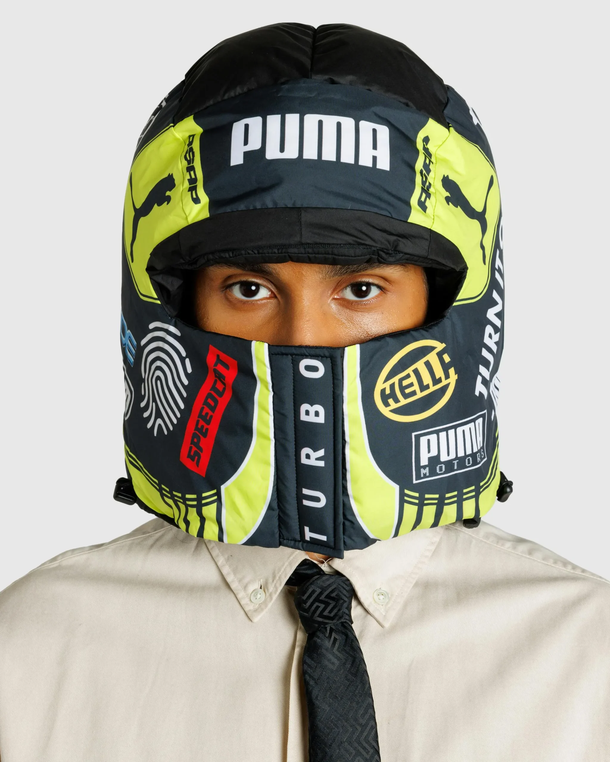 Best Puma Padded Balaclava Black/Lime Pow pumablack-limepow