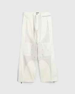 Hot Mugler Pantalon Off White/Snow