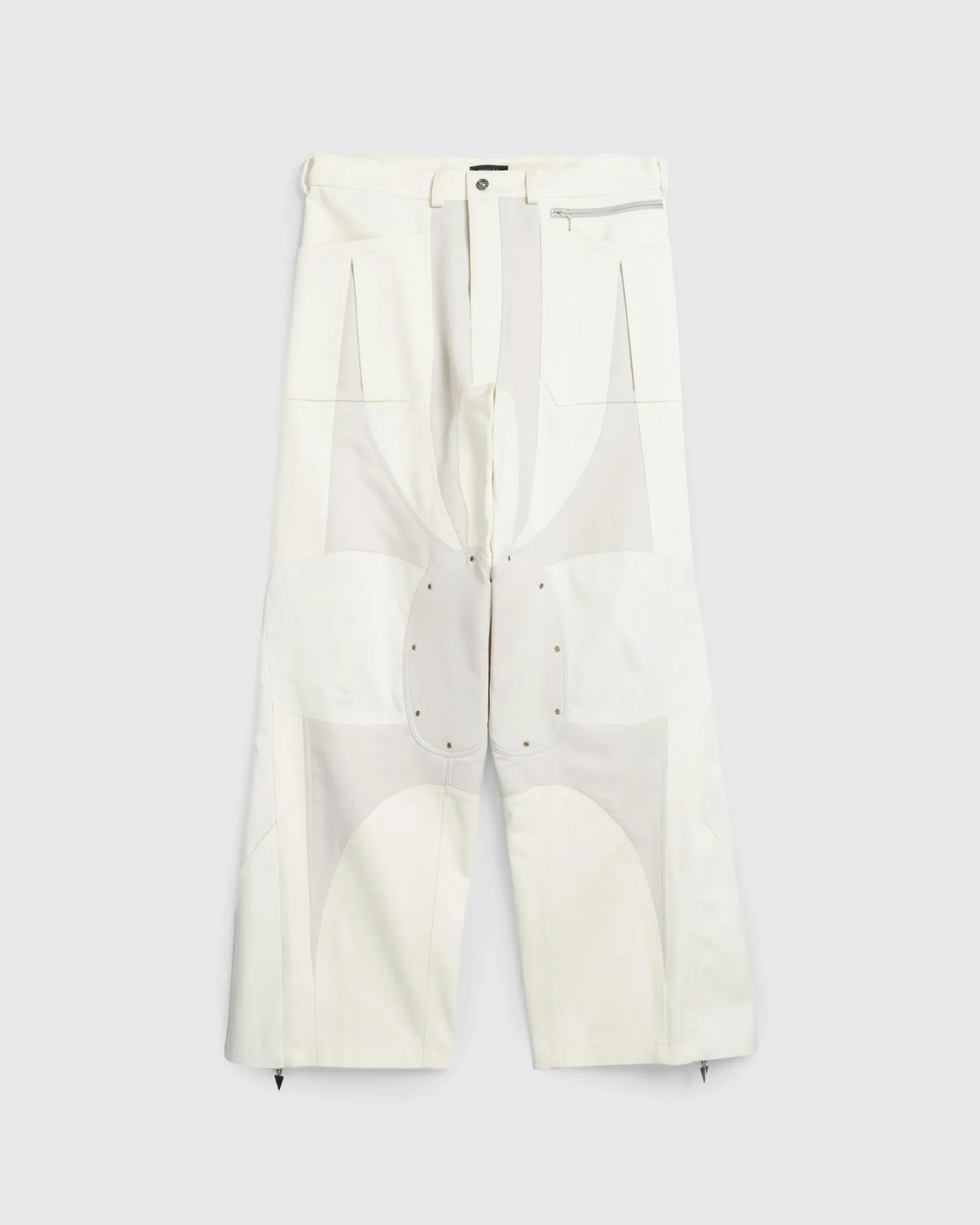 Hot Mugler Pantalon Off White/Snow