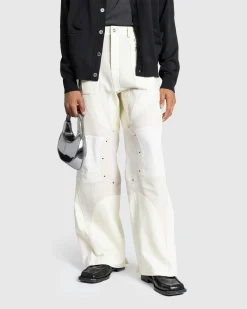 Hot Mugler Pantalon Off White/Snow