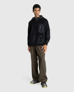 Outlet And Wander PE Melange Twill Wide Pants khaki