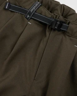 Outlet And Wander PE Melange Twill Wide Pants khaki