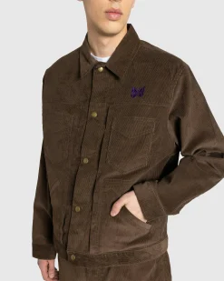 Clearance Needles Penny Jean Jacket 14W Corduroy brown