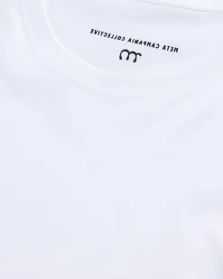 New Meta Campania Collective Peter Jersey Cotton T-Shirt white