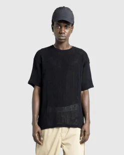 Best Highsnobiety HS05 Pigment Dyed Mesh T-Shirt black