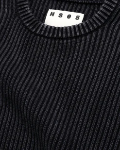 Outlet Highsnobiety HS05 Pigment Dyed Sweater washedblack