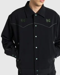Online Needles Piping Cowboy Jacket Double Cloth black