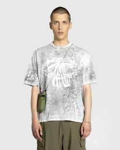 Clearance Acne Studios Plaster Print T-Shirt Faded Black fadedblack