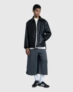 New Y-3 Pleather Jacket black