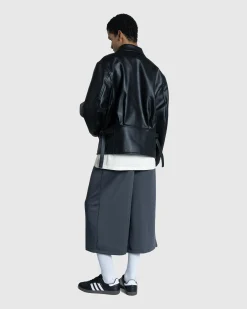 New Y-3 Pleather Jacket black