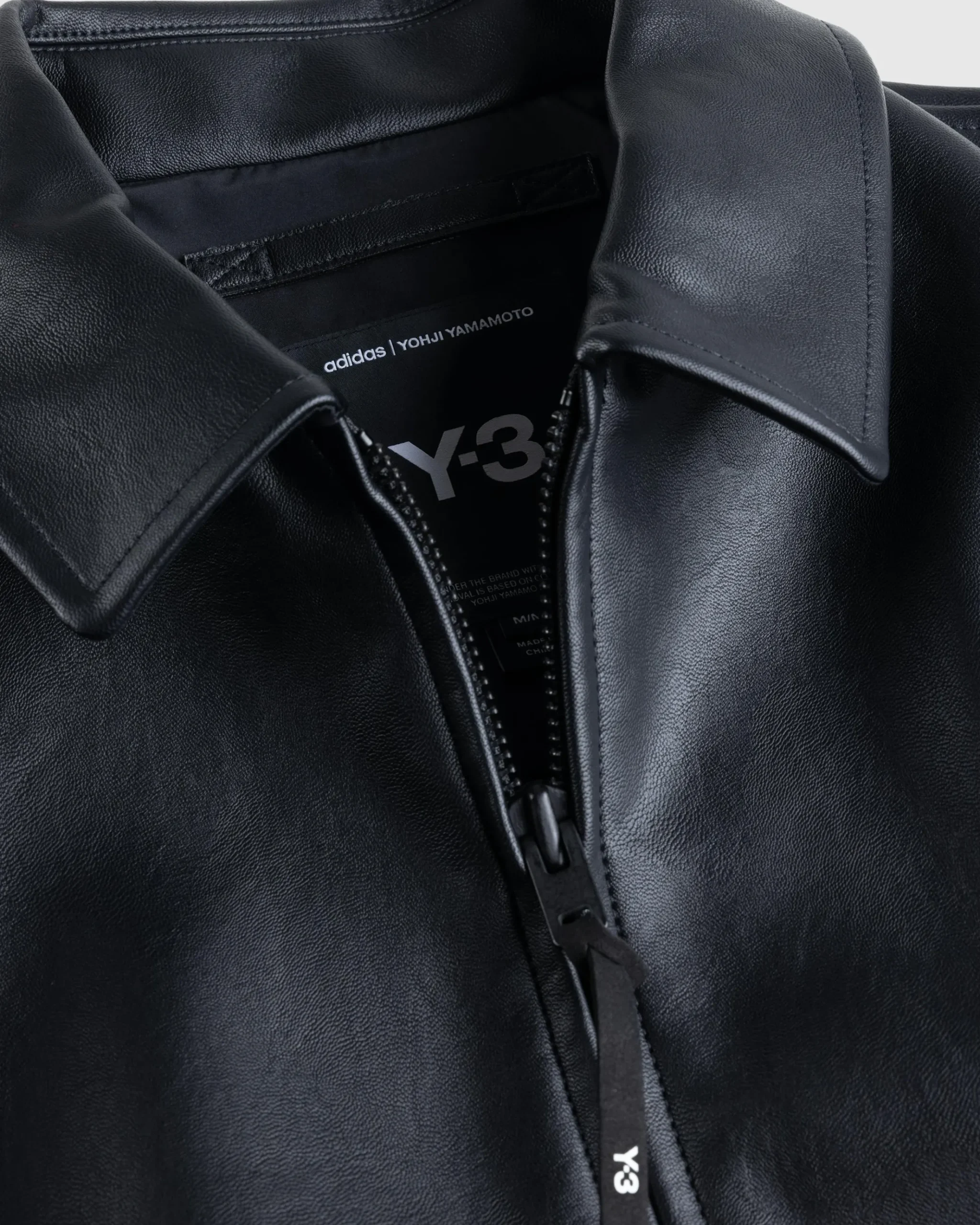 New Y-3 Pleather Jacket black