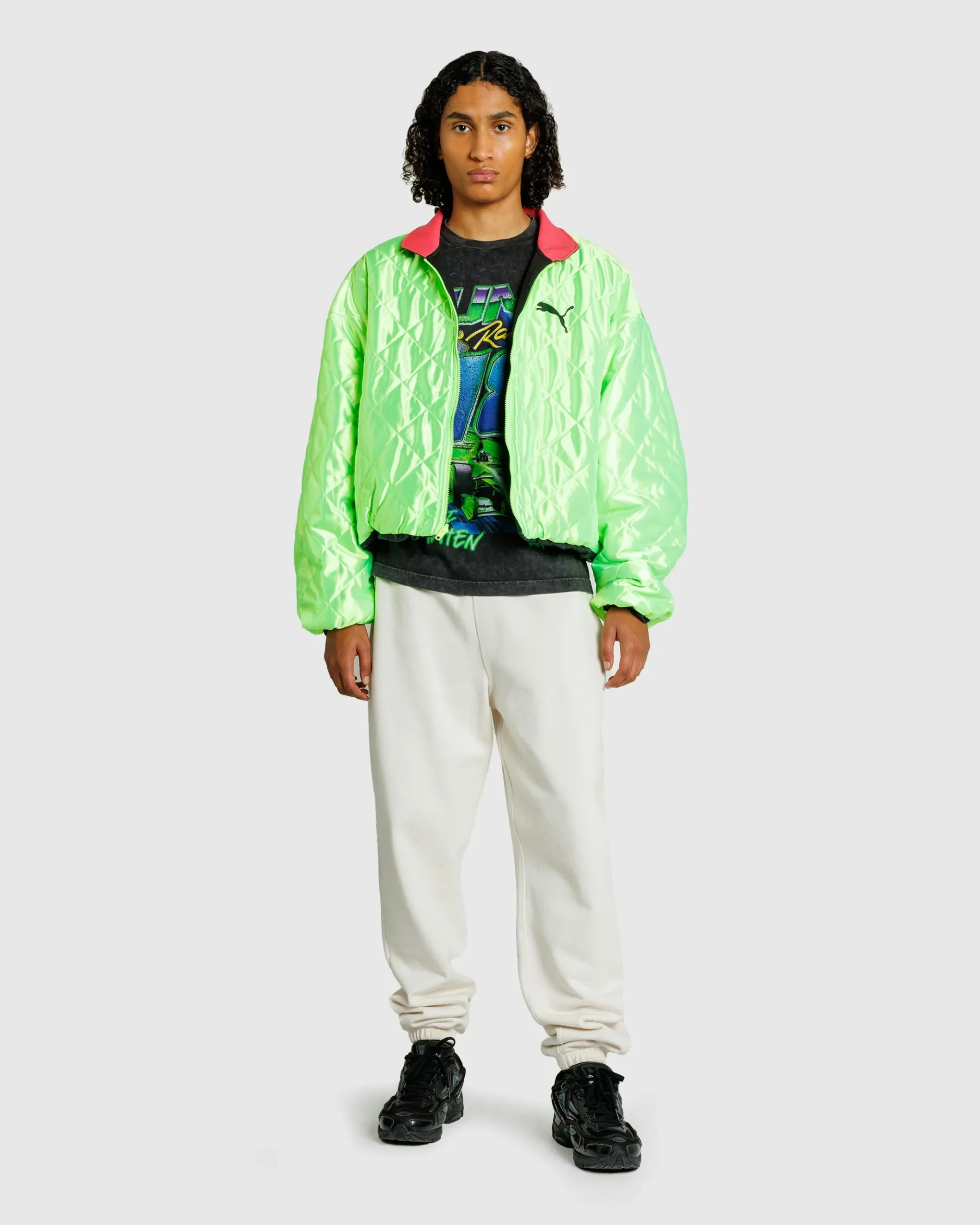 Hot Puma Pleather Jacket Black pumablack