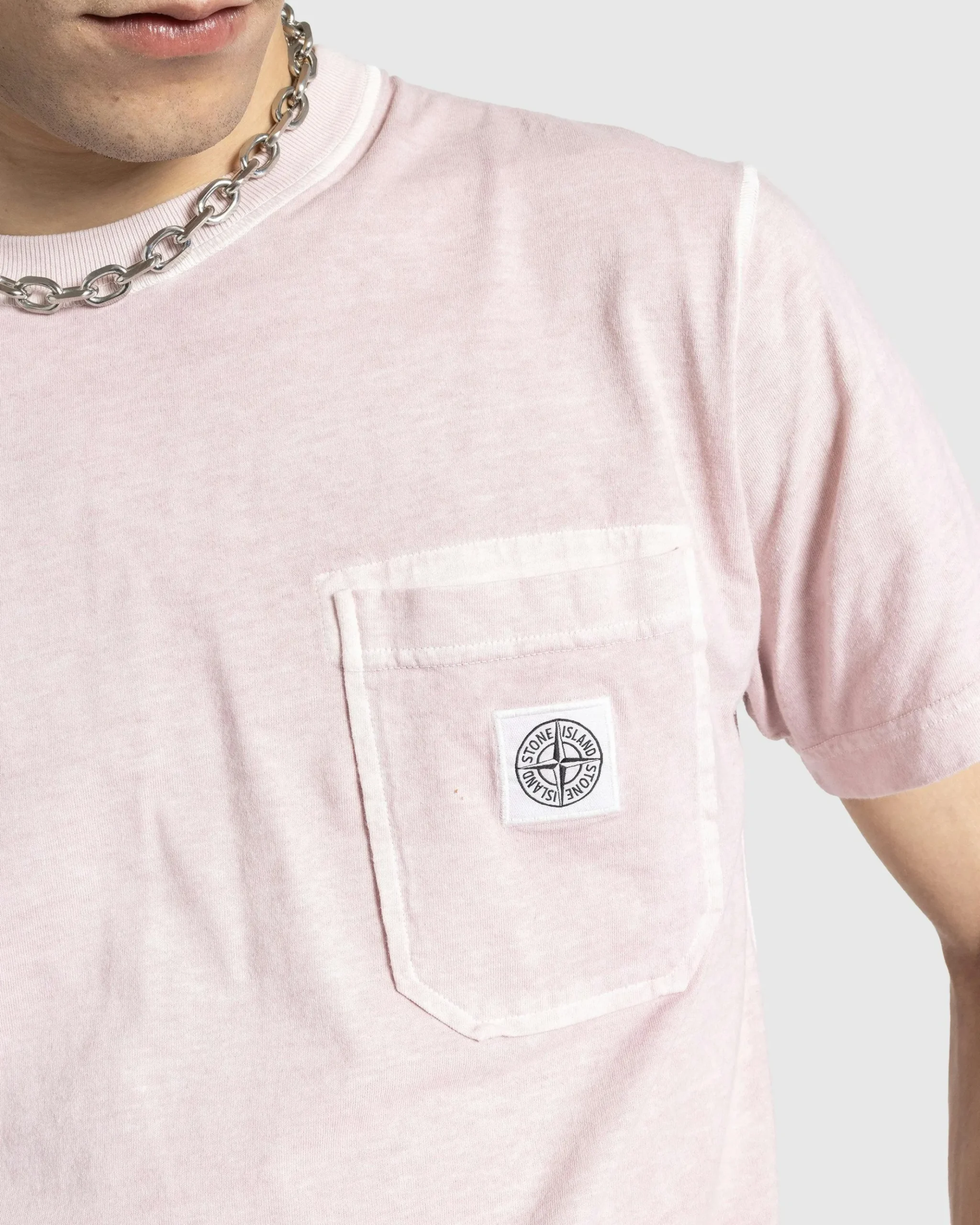 Flash Sale Stone Island Pocket T-Shirt pink