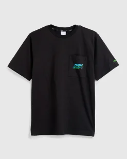 Shop Puma Pocket T-Shirt Black pumablack