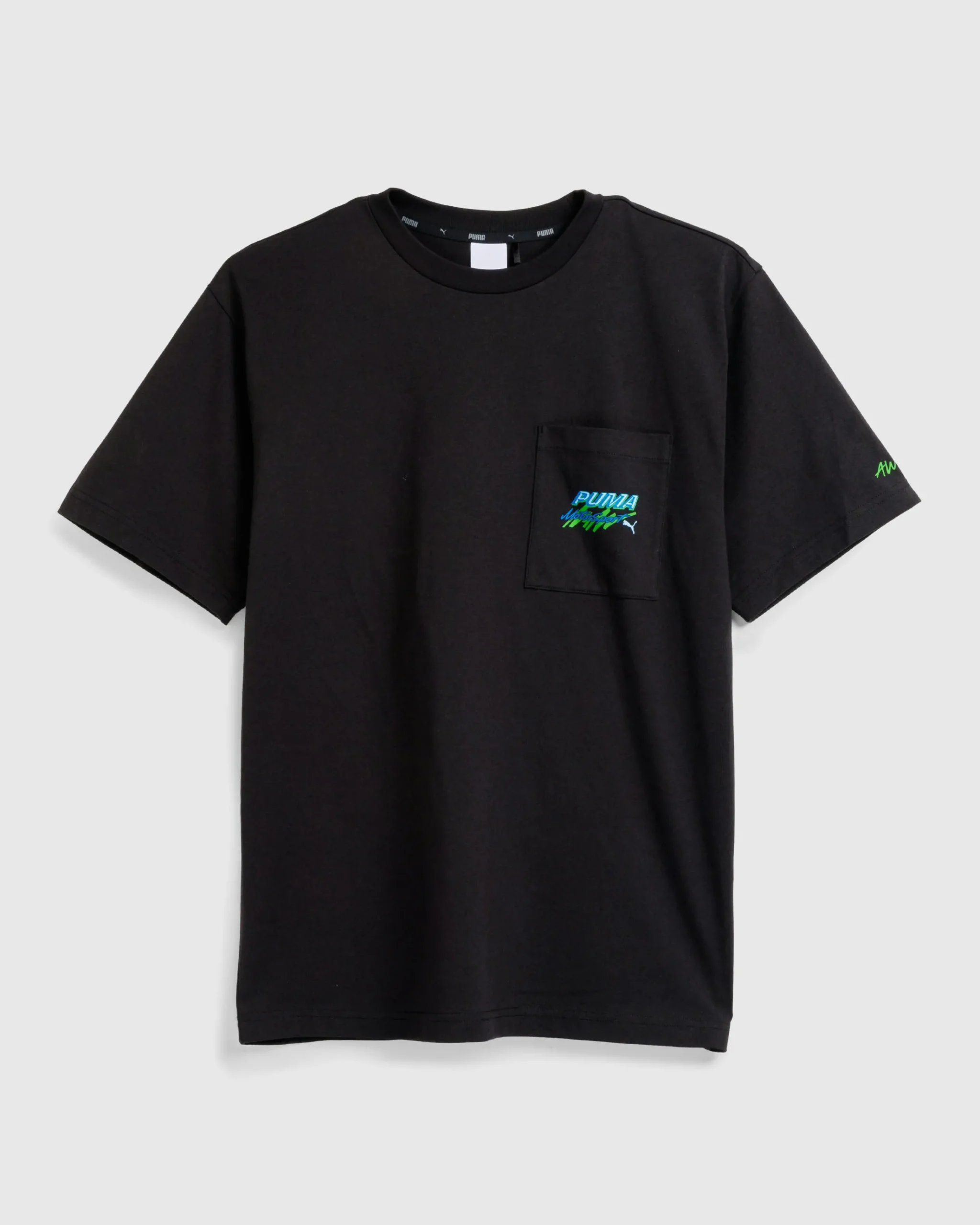 Shop Puma Pocket T-Shirt Black pumablack