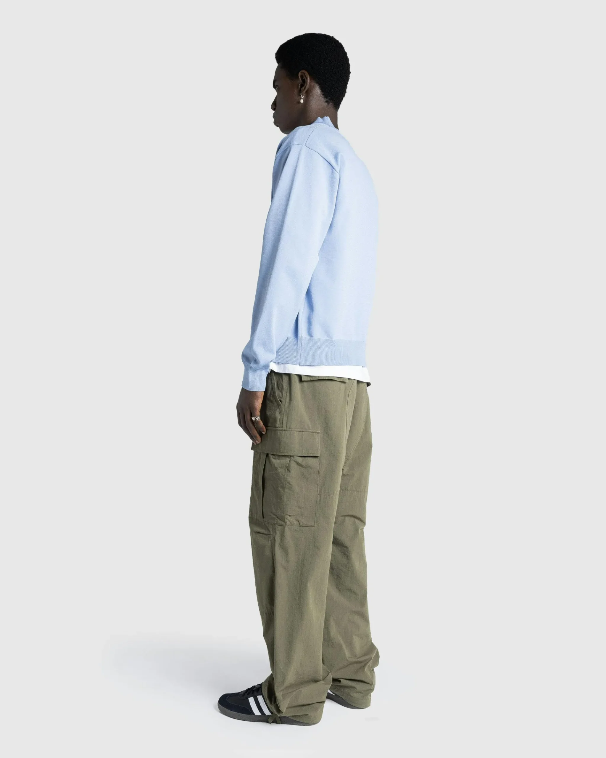 Hot Highsnobiety HS05 Poly Knit Cardigan Light Blue lightblue