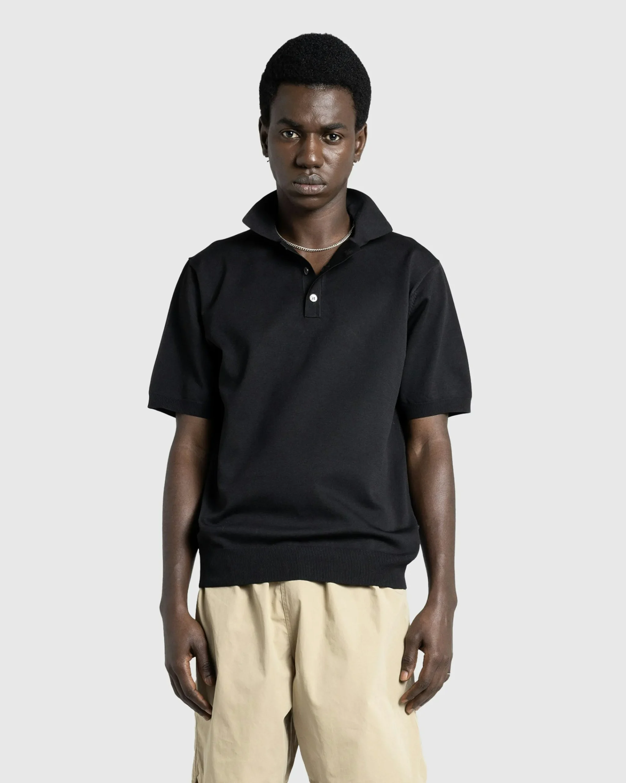 Store Highsnobiety HS05 Poly Knit Polo black