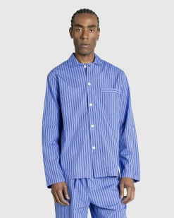 Online Tekla Poplin Pyjamas Shirt Boro Stripes borostripes