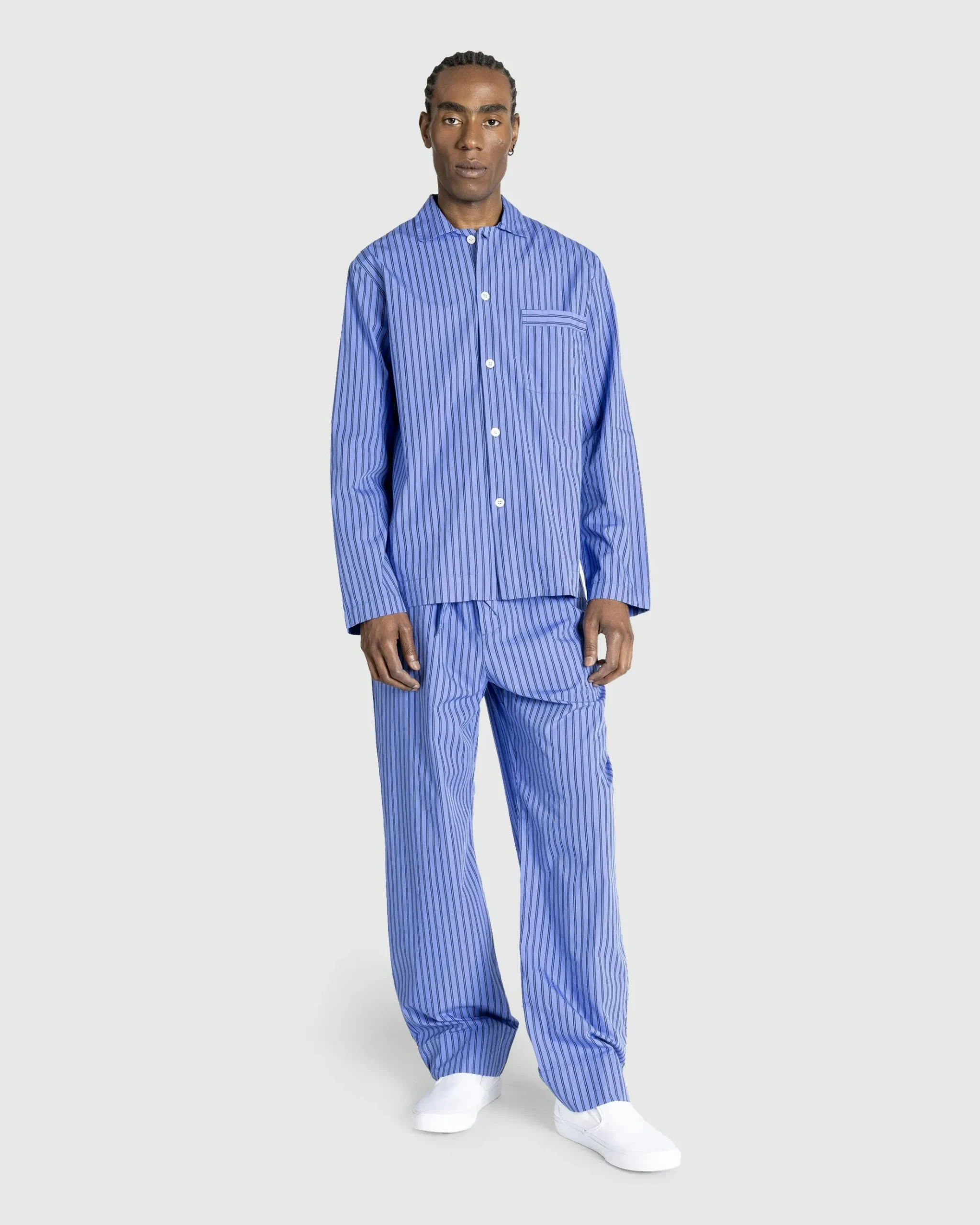 Online Tekla Poplin Pyjamas Shirt Boro Stripes borostripes