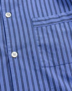 Online Tekla Poplin Pyjamas Shirt Boro Stripes borostripes