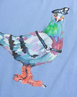 Best Sale J.W. Anderson Pride Pigeon Graphic T-Shirt blue