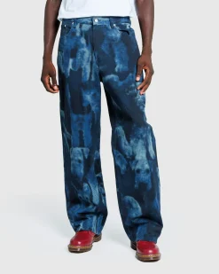 Discount Dries van Noten Printed Jeans navy