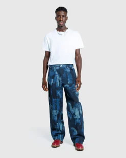 Discount Dries van Noten Printed Jeans navy