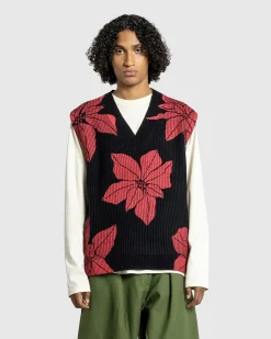 Outlet J.W. Anderson Printed V-Neck Vest black