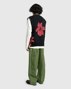 Outlet J.W. Anderson Printed V-Neck Vest black