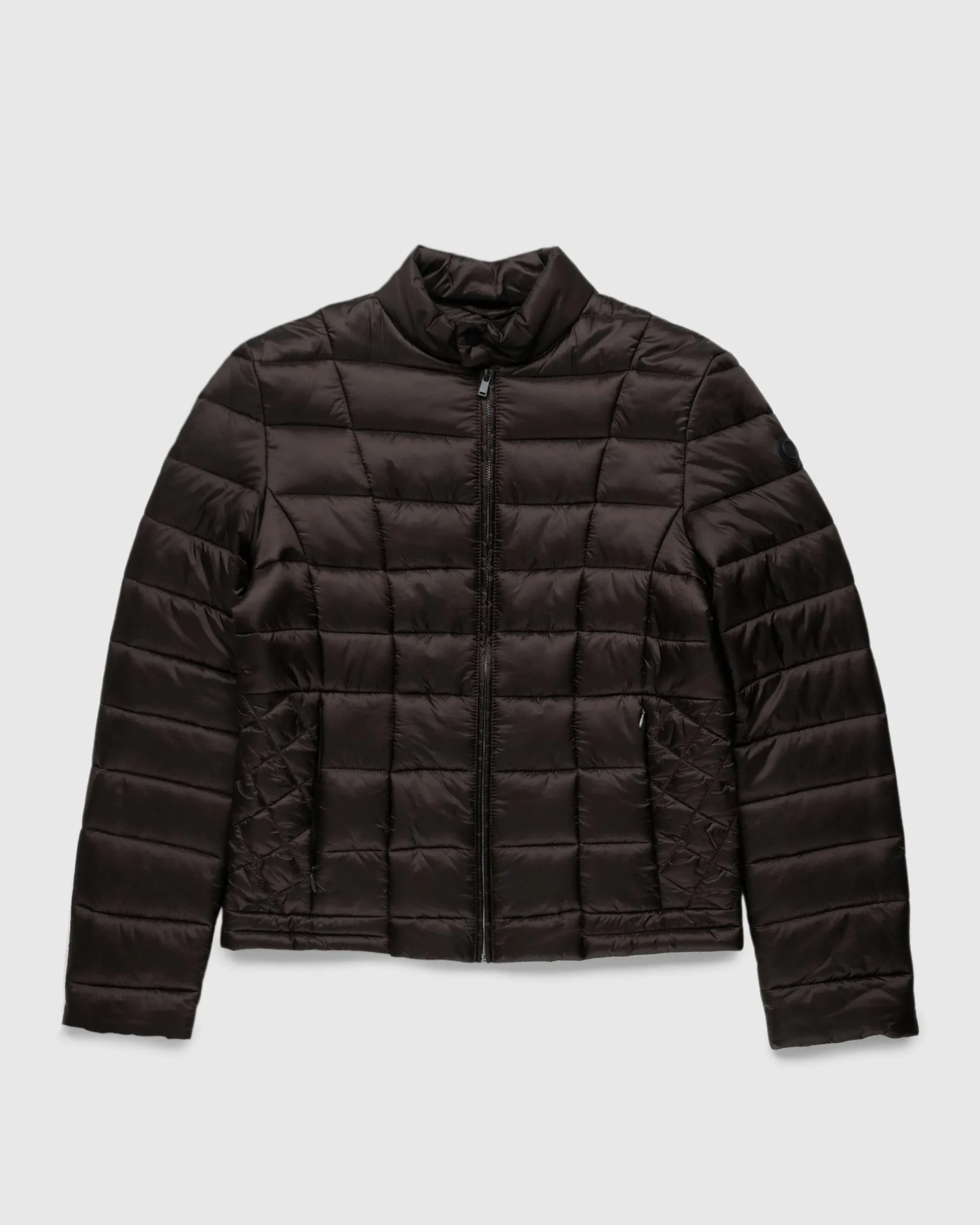 Outlet Trussardi Quilted Jacket Matt Nylon hickory