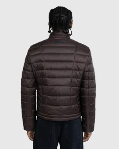 Outlet Trussardi Quilted Jacket Matt Nylon hickory