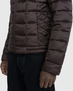 Outlet Trussardi Quilted Jacket Matt Nylon hickory