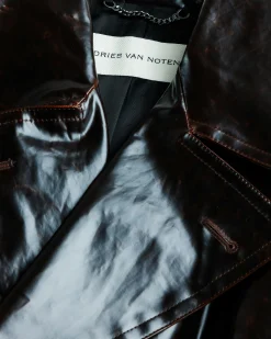 Cheap Dries van Noten Ralphie Coat Aged brown