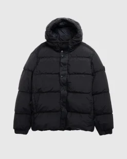 Best Stone Island Real Down Jacket black