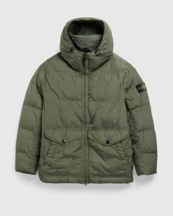 Hot Stone Island Real Down Jacket musk